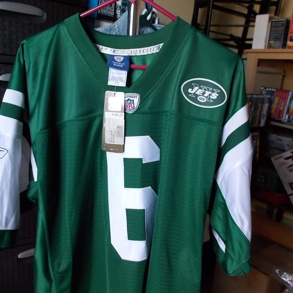 new york jets sanchez jersey new medium reebok